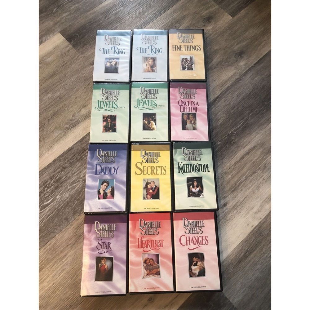 *Danielle Steel's Collection VHS Tapes Lot of 12. 9 Are New/ Sealed. 3 Are Open